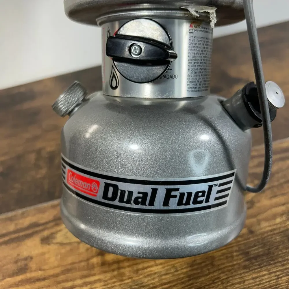 Coleman Dual Fuel Two Mantle Lantern USA Made Dated 9 / 1997